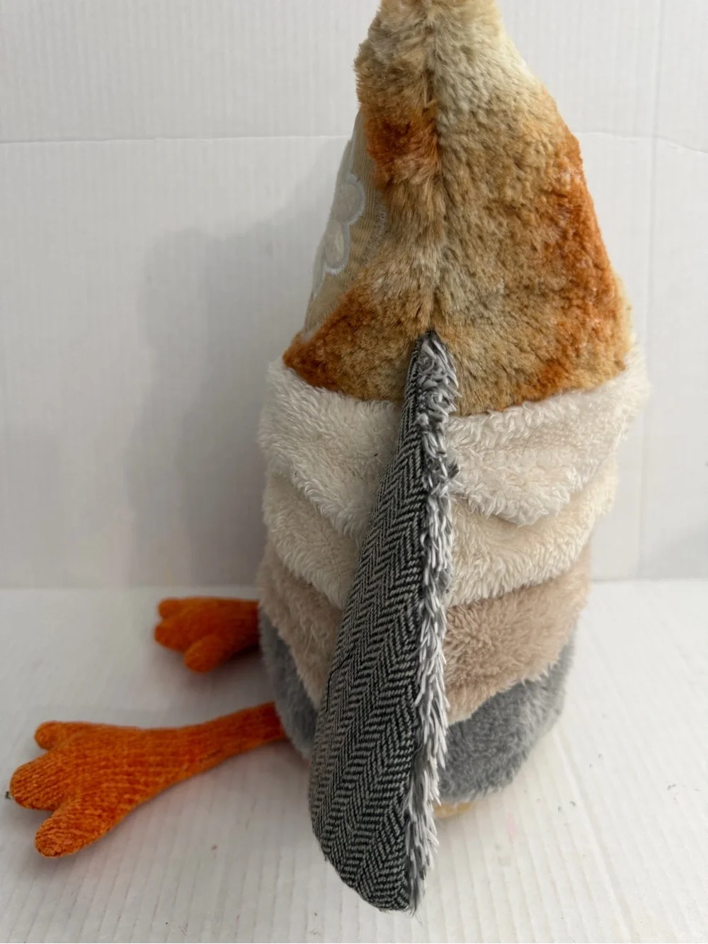 Pier 1 Sophie Owl Accent Pillow in Orange, Cream, Gray, Brown
